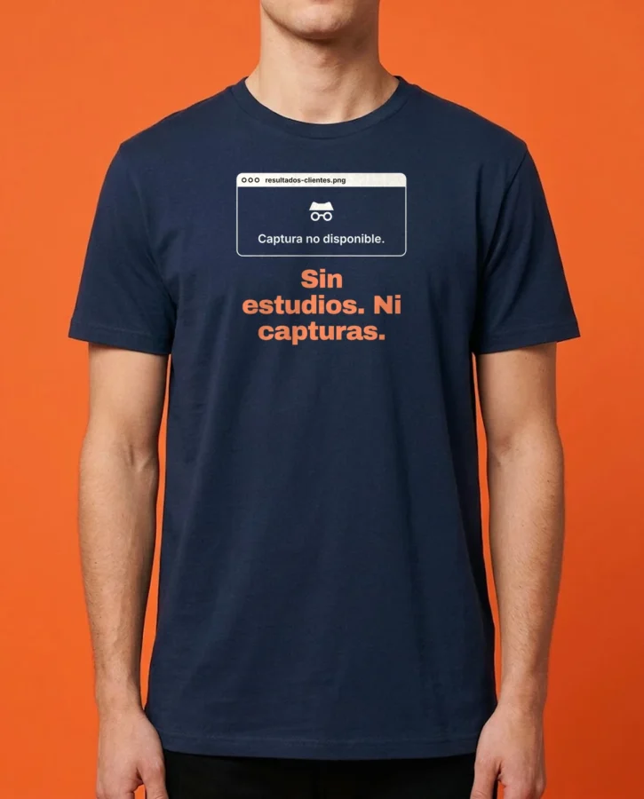 Sin estudios. Con resultados. – Camisetas