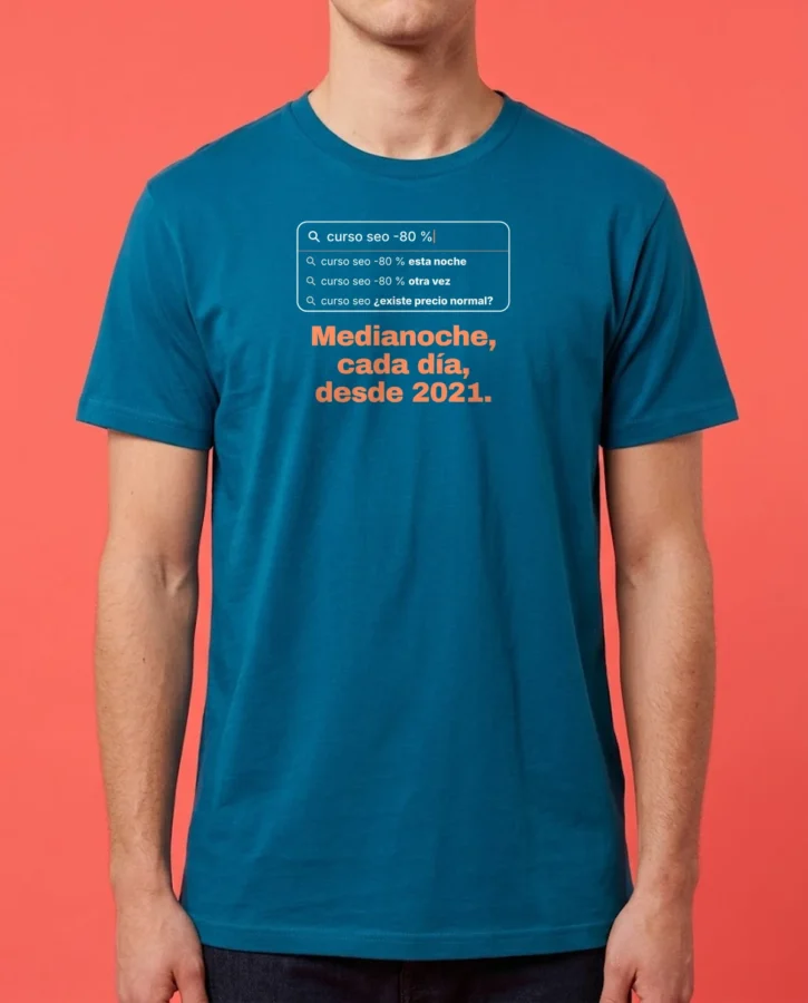 -80 % hasta medianoche – Camisetas