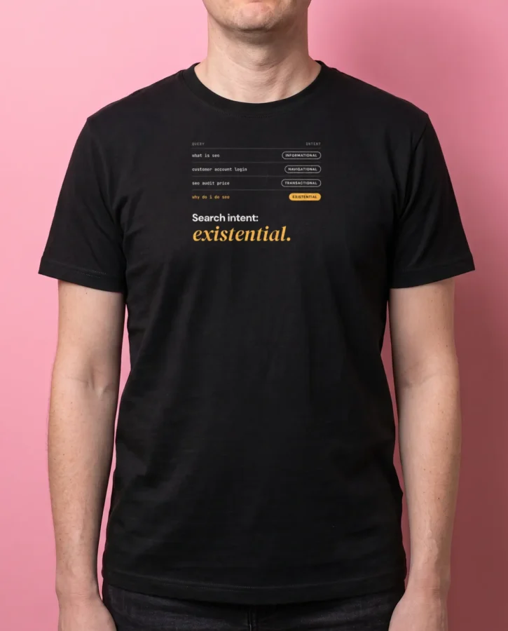 Existential intent – T-shirts