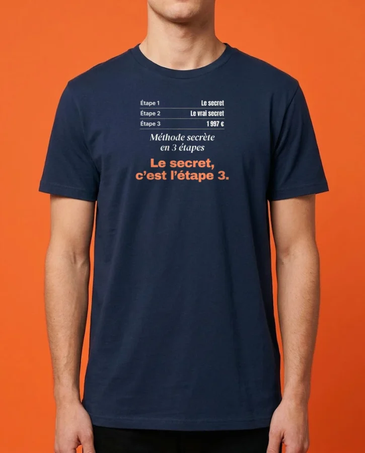 Méthode secrète en 3 étapes – T-shirts