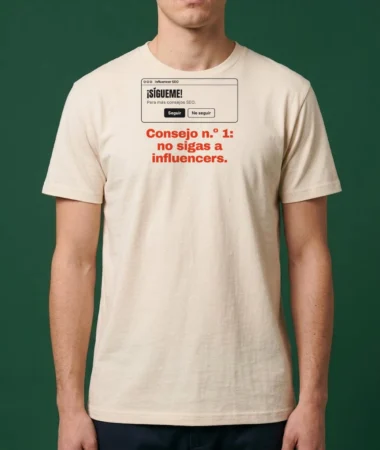 Sígueme para más consejos SEO – Camisetas