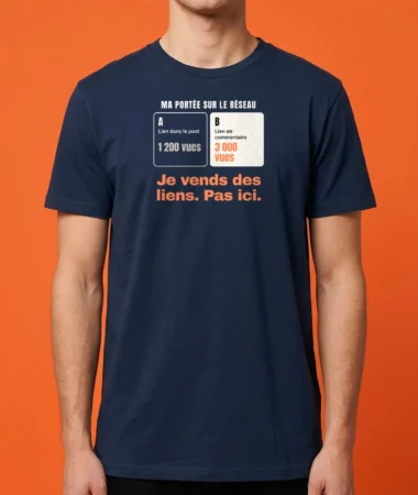 Un lien dans le post ? Jamais. – T-shirts
