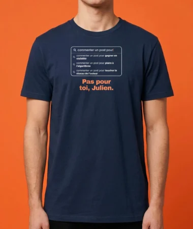Je commente pour l’algorithme – T-shirts