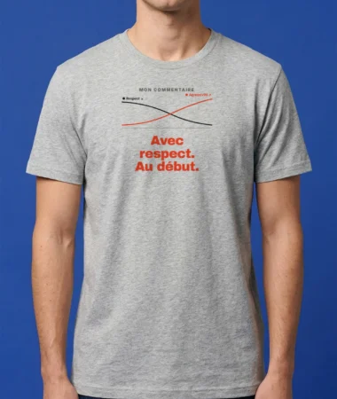 Je ne suis pas d’accord, avec respect – T-shirts