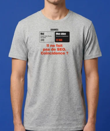 Mon chien a plus d’abonnés que moi – T-shirts