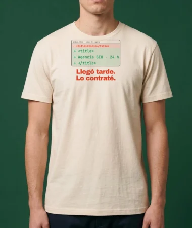 Un candidato llegó tarde. Lo contraté. – Camisetas