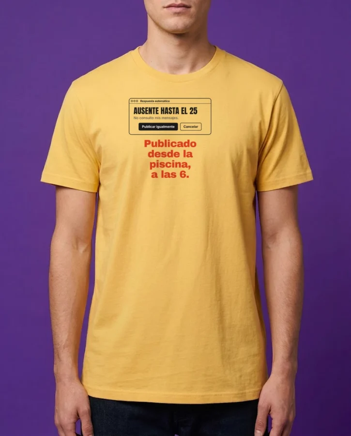 Fuera de la oficina. Pero publiqué. – Camisetas