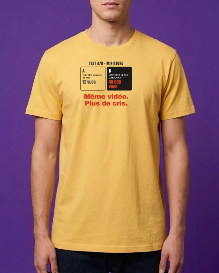 J’ai testé le SEO (choquant) – T-shirts