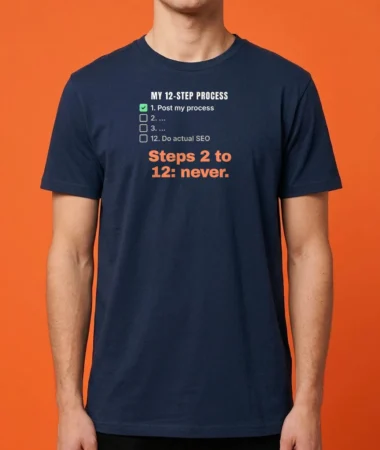 My 12-step process – T-shirts