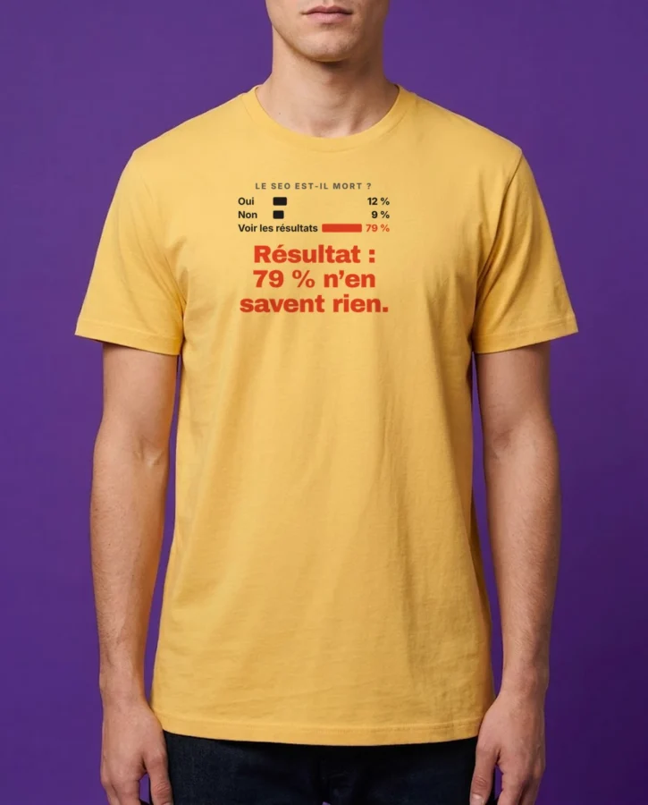 Sondage : le SEO est-il mort ? – T-shirts