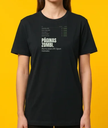Páginas zombi – Camisetas