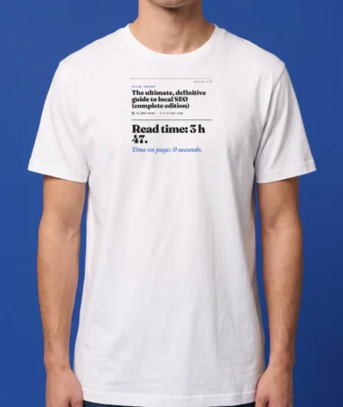 Read time: a lifetime – T-shirts