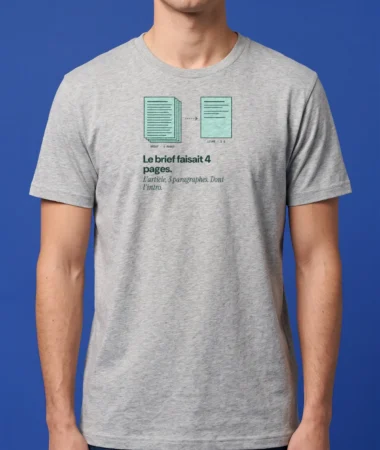 Brief de 4 pages – T-shirts