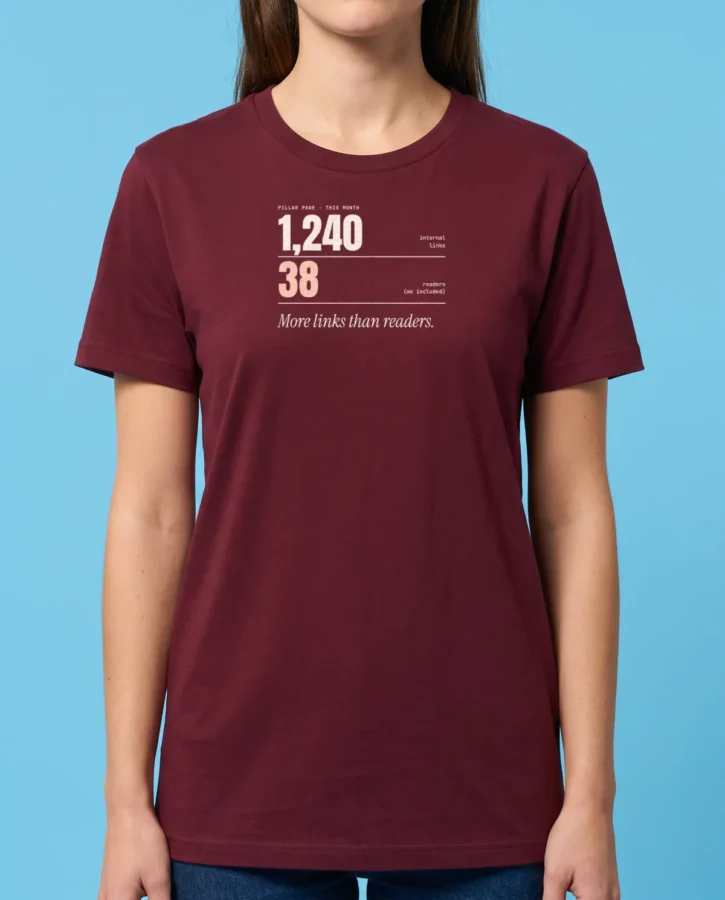 More links than readers – T-shirts