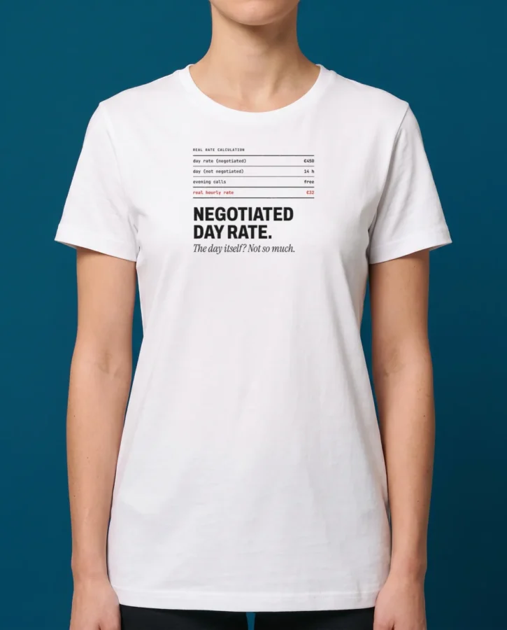 Negotiated day rate – T-shirts