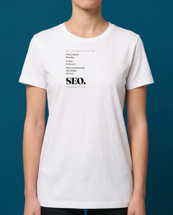 One sentence per line – T-shirts