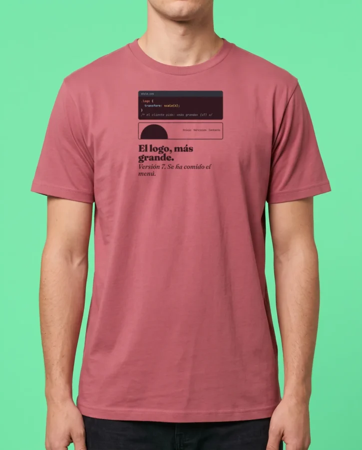 El logo, más grande – Camisetas
