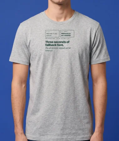 Fallback font – T-shirts