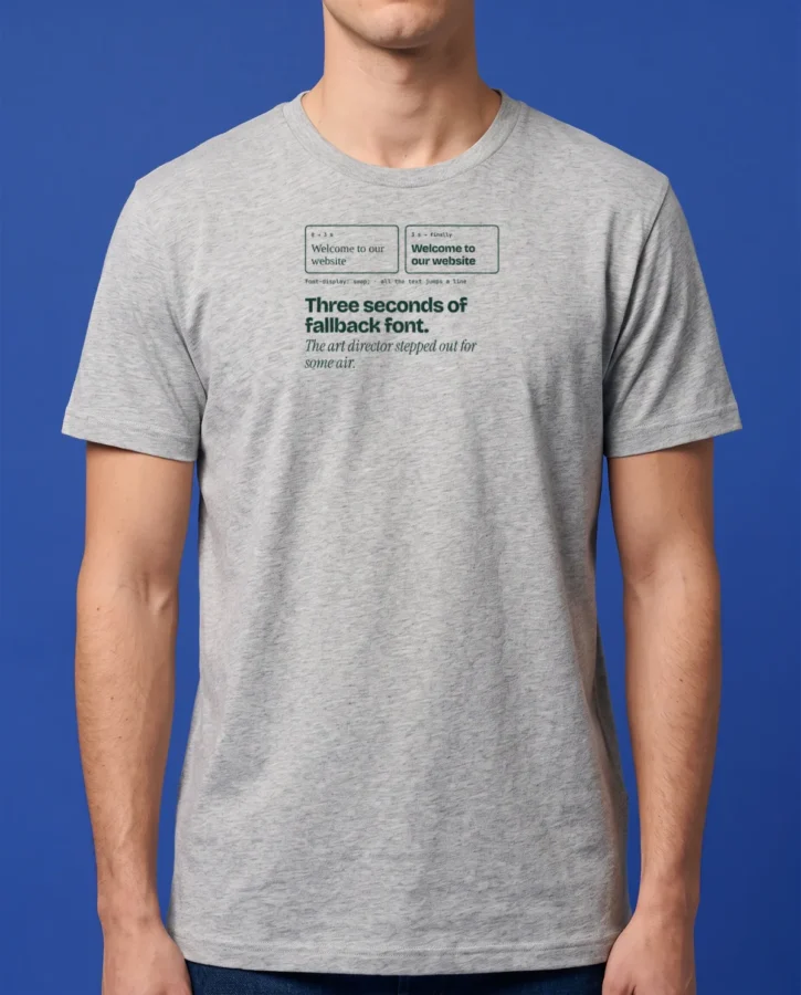 Fallback font – T-shirts