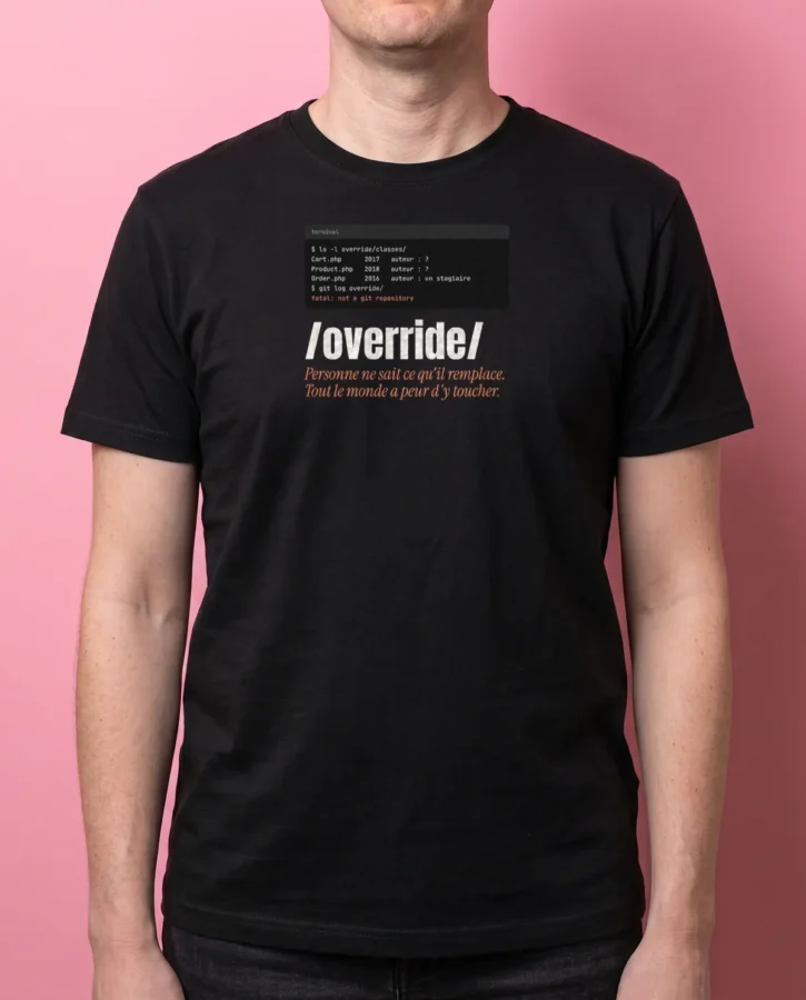 Ne pas toucher à /override – T-shirts