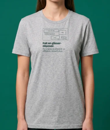Fait en glisser-déposer – T-shirts