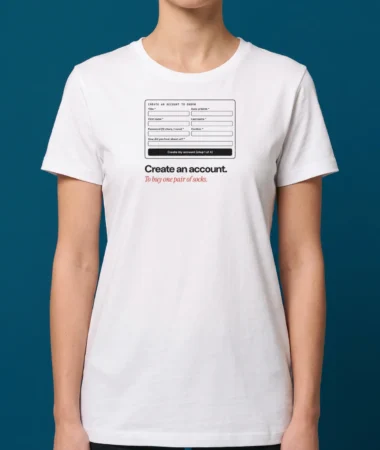 Create an account – T-shirts