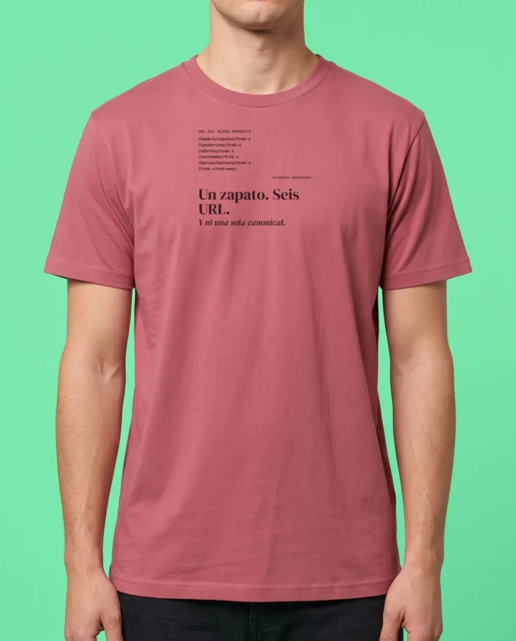 Un zapato, seis URL – Camisetas