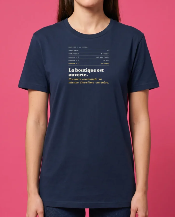 Première commande – T-shirts