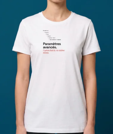 Paramètres avancés – T-shirts