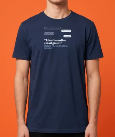 Just like the parcel giant – T-shirts