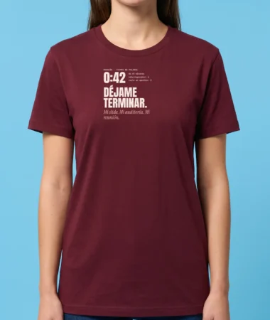 Déjame terminar – Camisetas