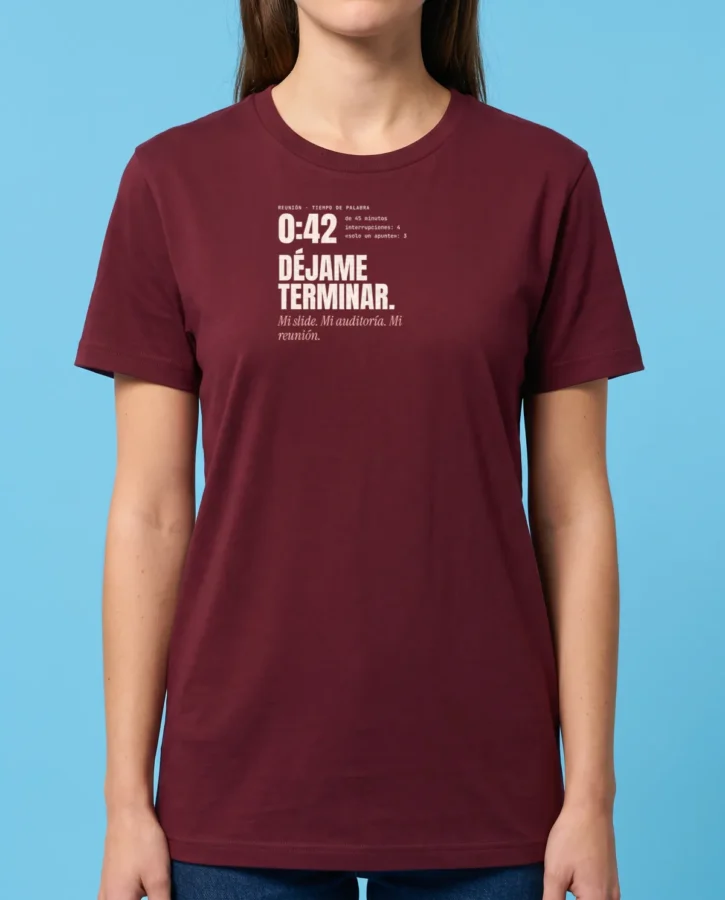 Déjame terminar – Camisetas