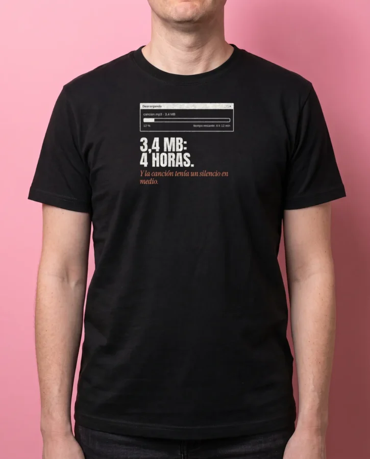 3,4 MB: 4 horas – Camisetas