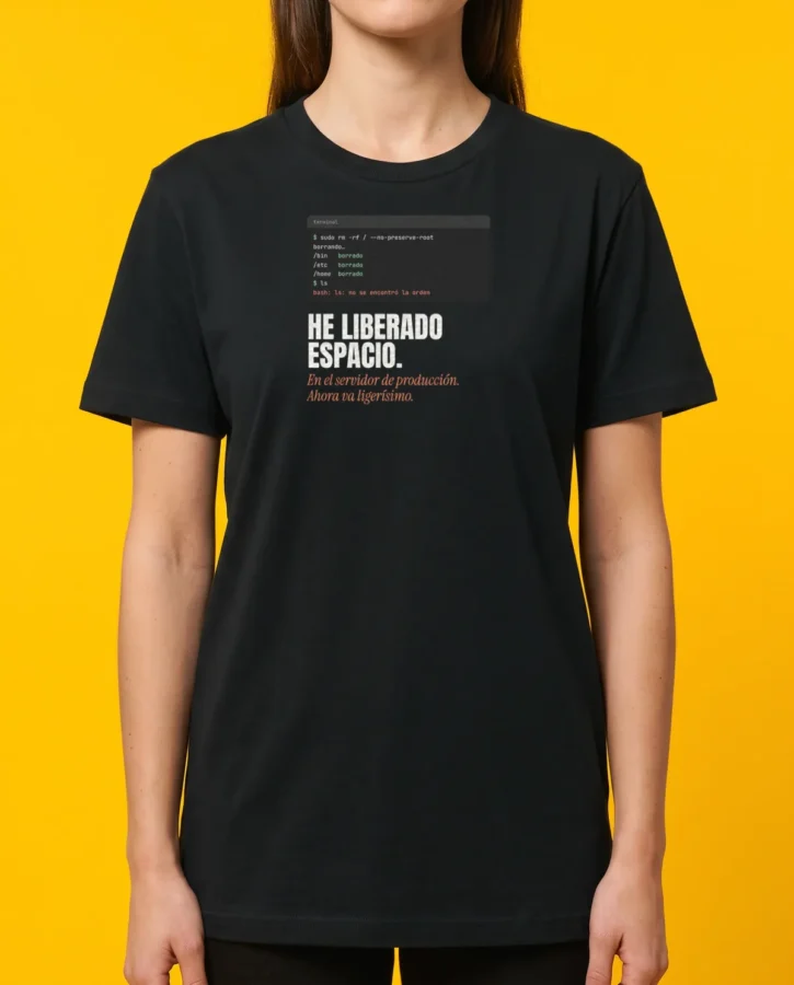 He liberado espacio – Camisetas
