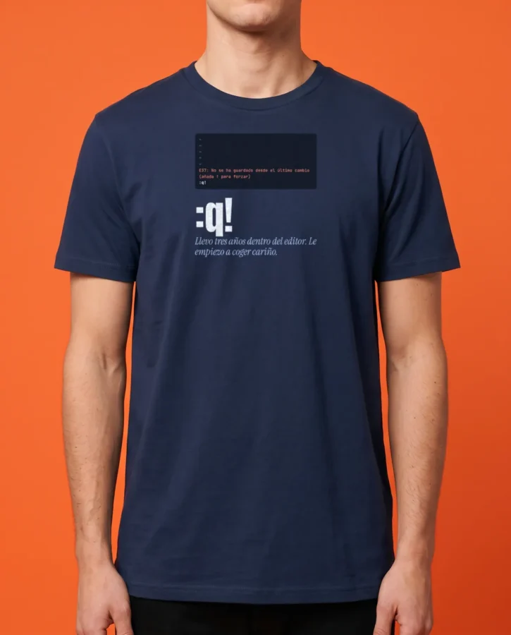 :q! – Camisetas