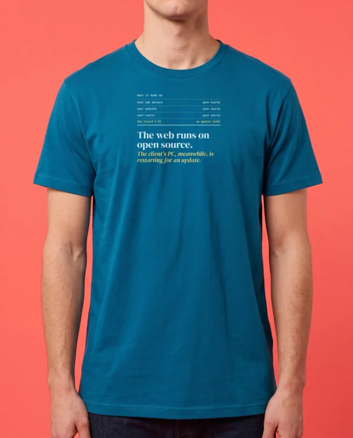 The web runs on open source – T-shirts