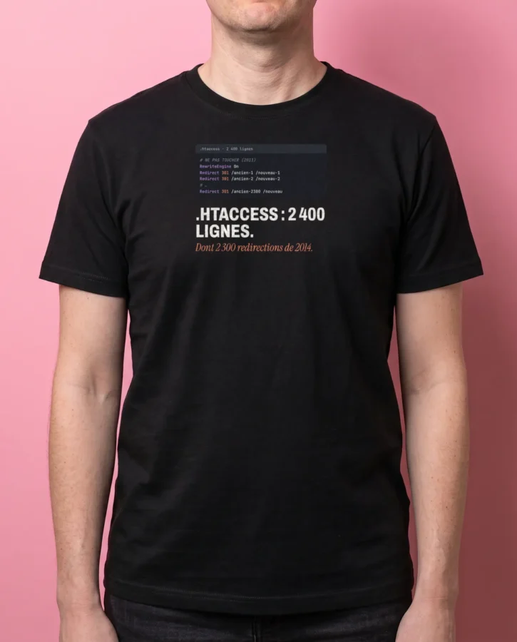 .htaccess : 2 400 lignes – T-shirts