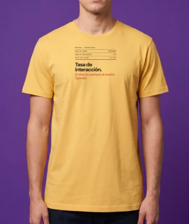 Tasa de interacción – Camisetas