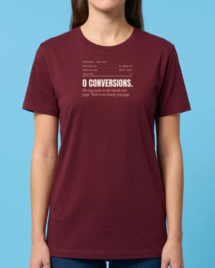 0 conversions – T-shirts