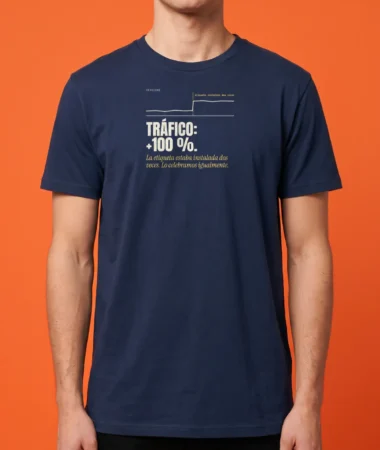 Tráfico: +100 % – Camisetas