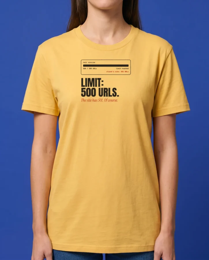 Limit: 500 URLs – T-shirts