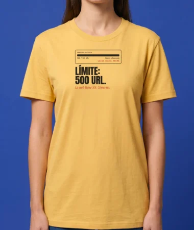 Límite: 500 URL – Camisetas