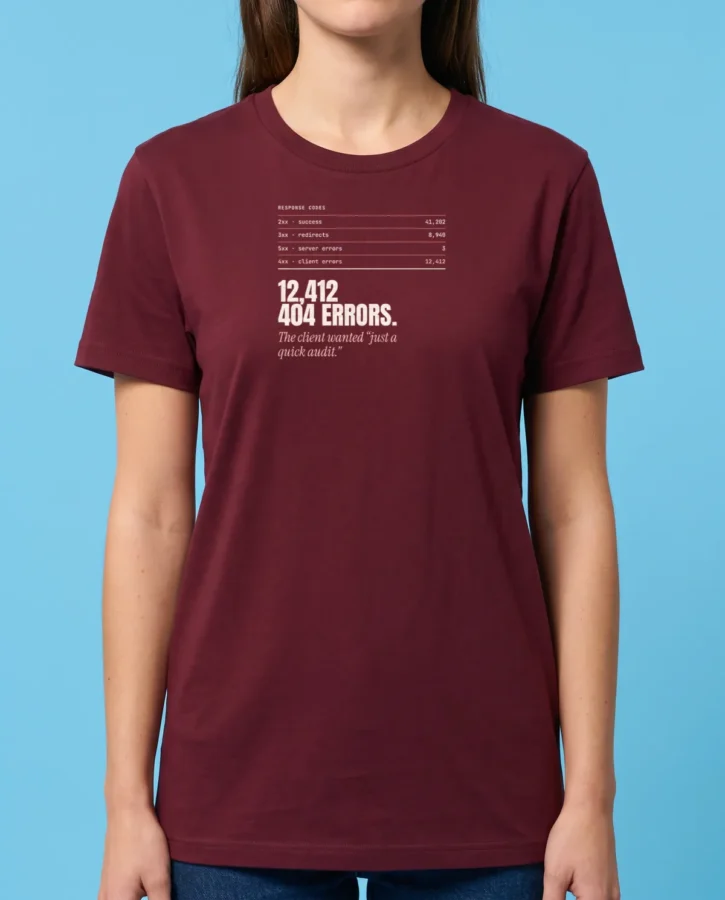 12,412 404 errors – T-shirts