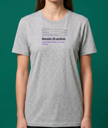 Rendu JS activé – T-shirts