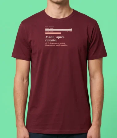 Avant / après refonte – T-shirts