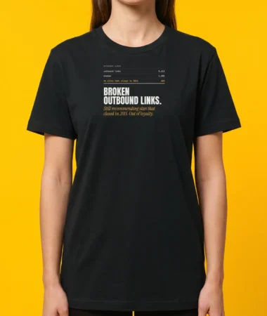 Broken outbound links – T-shirts