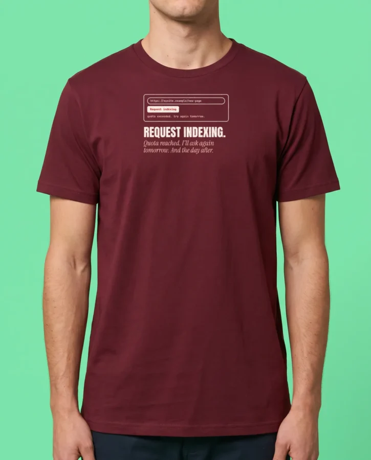 Request indexing – T-shirts