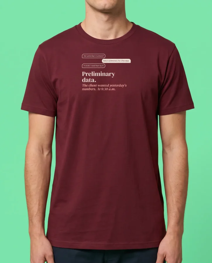 Preliminary data – T-shirts