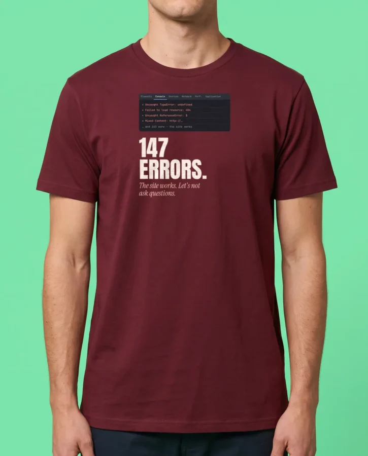 147 errors – T-shirts