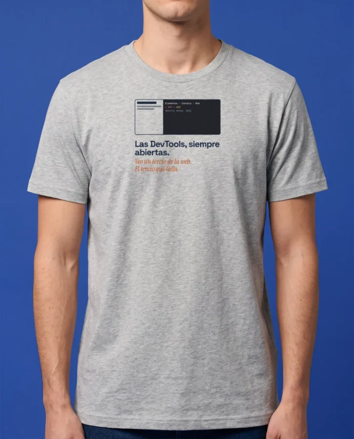 Las DevTools, siempre abiertas – Camisetas